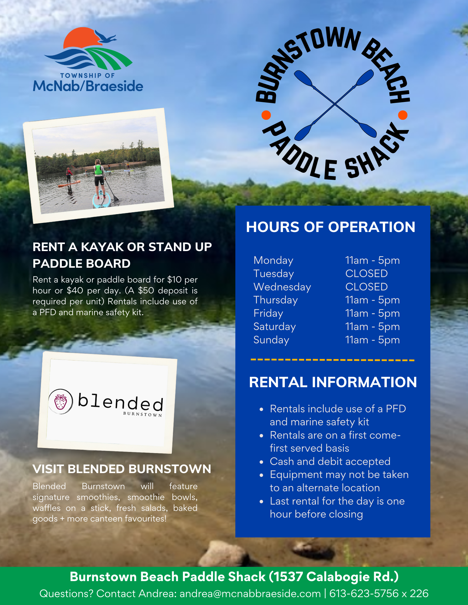 Burnstown Beach Parks & Beaches Play Township of McNab/Braeside